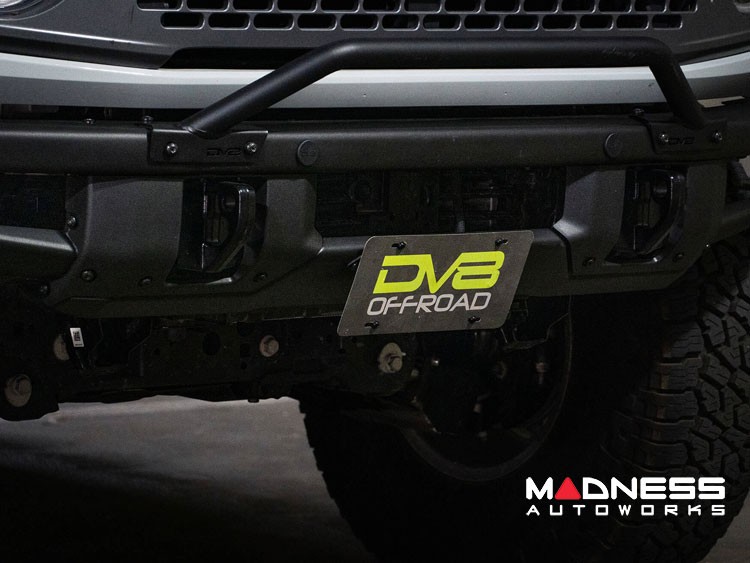 Ford Bronco Front License Plate Relocation Bracket Factory Heavy Duty